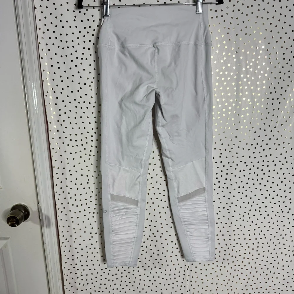 ALO Yoga White High-Waisted Leggings